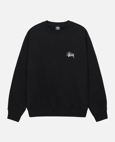 Stussy - Fuzzy Dice Fleece Crew - Black Crewneck Stussy   