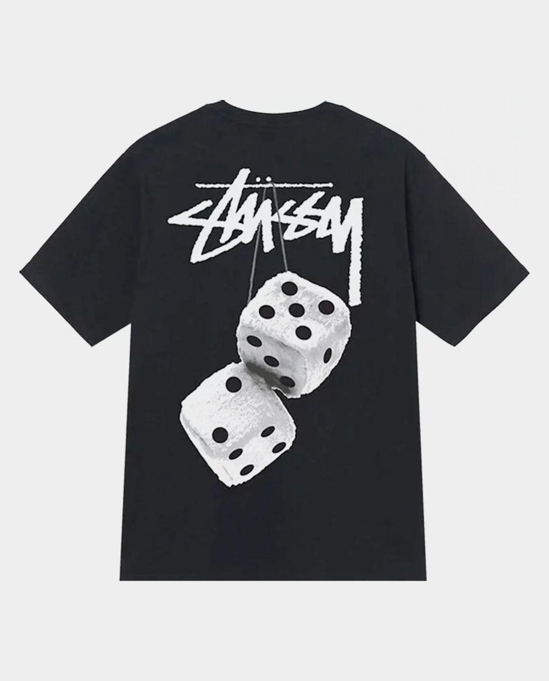 Stussy - Fuzzy Dice T-Shirt - Black T-Shirts Stussy   