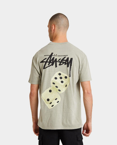 Stussy - Fuzzy Dice T-Shirt - Olive T-Shirts Stussy   