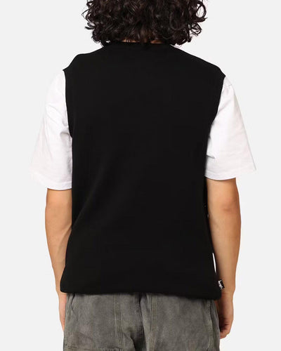 Stussy - Glamour Knit Vest - Black Crewneck Stussy   