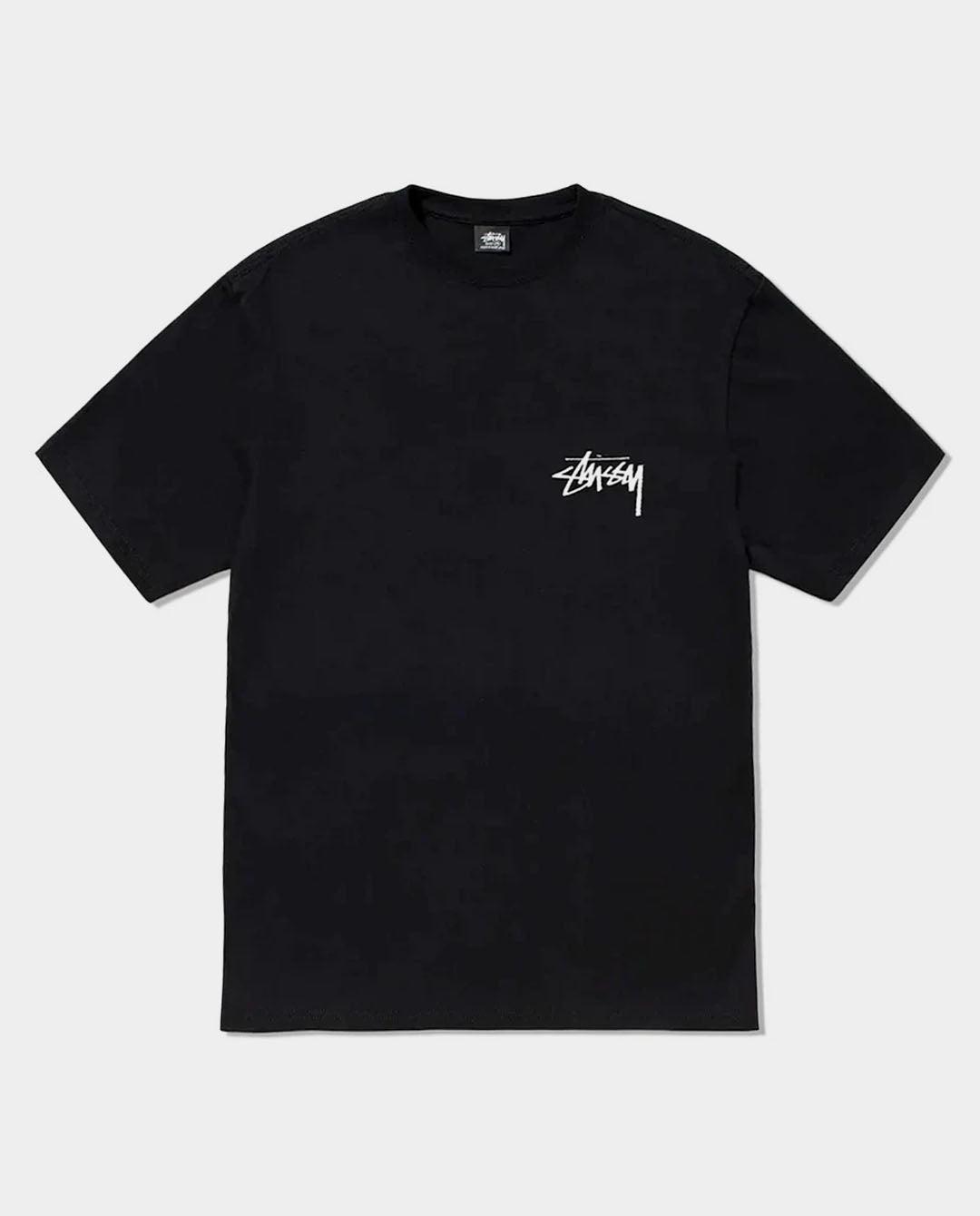 Stussy - Gold Lion T-Shirt - Black T-Shirts Stussy   