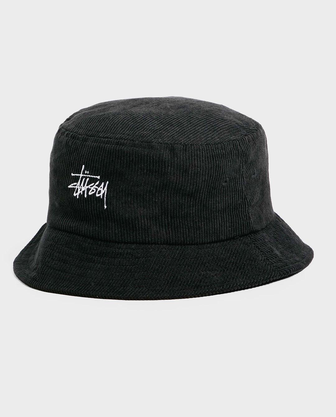 Stussy Graffiti Cord Bucket Hat - Black Hats Stussy   