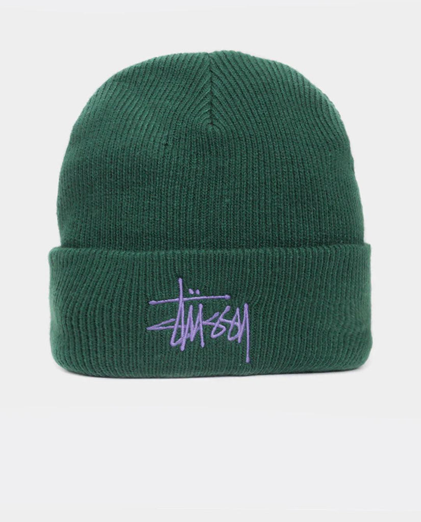 Stussy Graffiti Tall Beanie in Fern | FallenFront | Afterpay