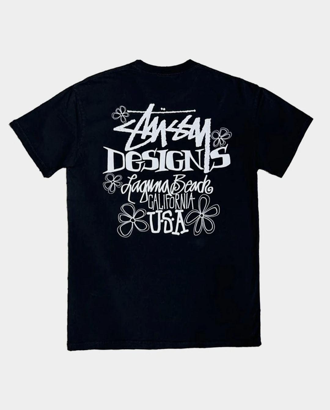 Stussy - Laguna Beach T-Shirt - Pigment Black T-Shirts Stussy   