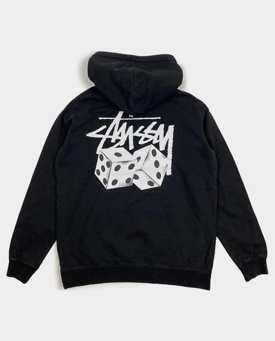 Stussy - Pair Of Dice Fleece Hood - Black Hoodies Stussy   