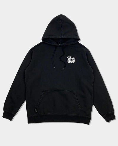 Stussy - Pair Of Dice Fleece Hood - Black Hoodies Stussy   