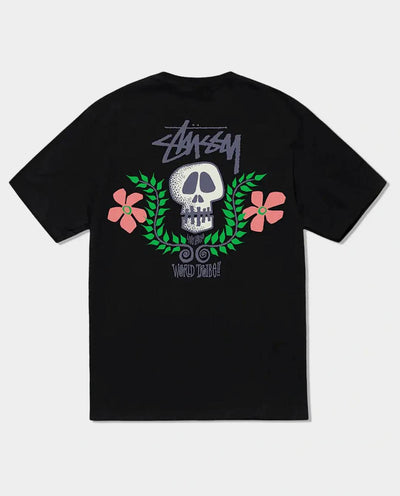 Stussy - Skull Crest Heavyweight T-Shirt - Pigment Black T-Shirts Stussy   