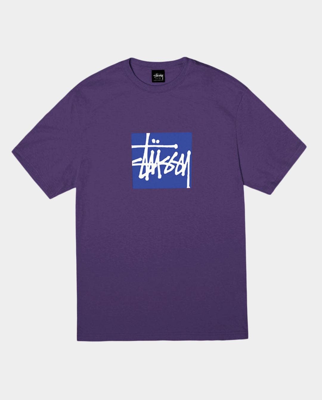 Stussy - Stock Box Heavyweight T-Shirt - Grape T-Shirts Stussy   