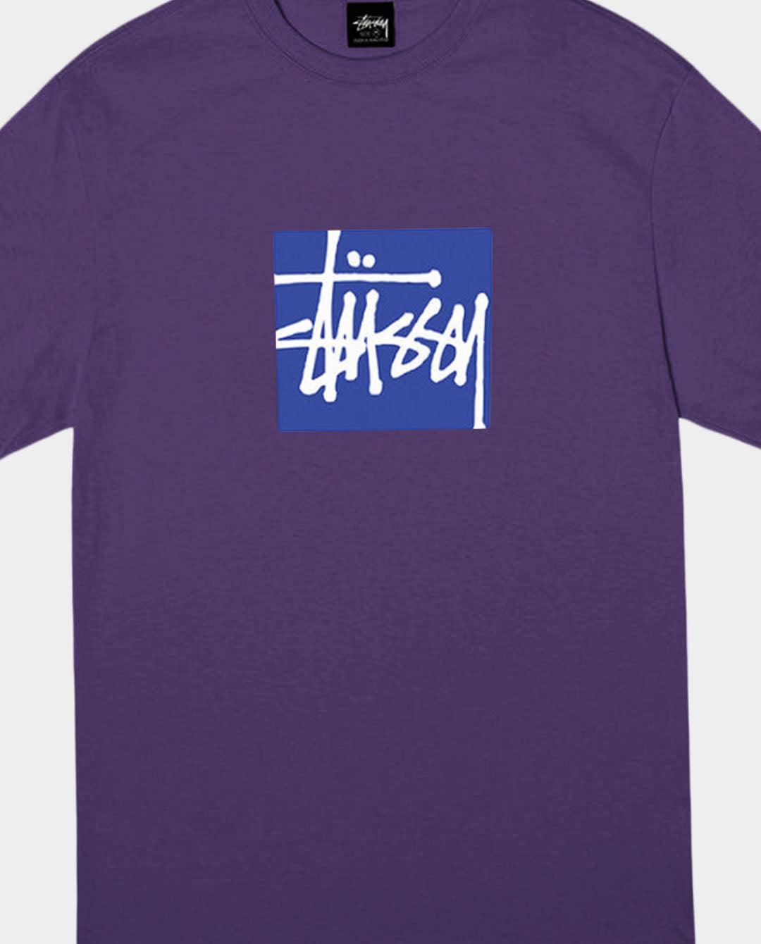 Stussy - Stock Box Heavyweight T-Shirt - Grape T-Shirts Stussy   