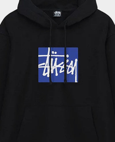 Stussy - Stock Box Hood - Pigment Black Hoodies Stussy   