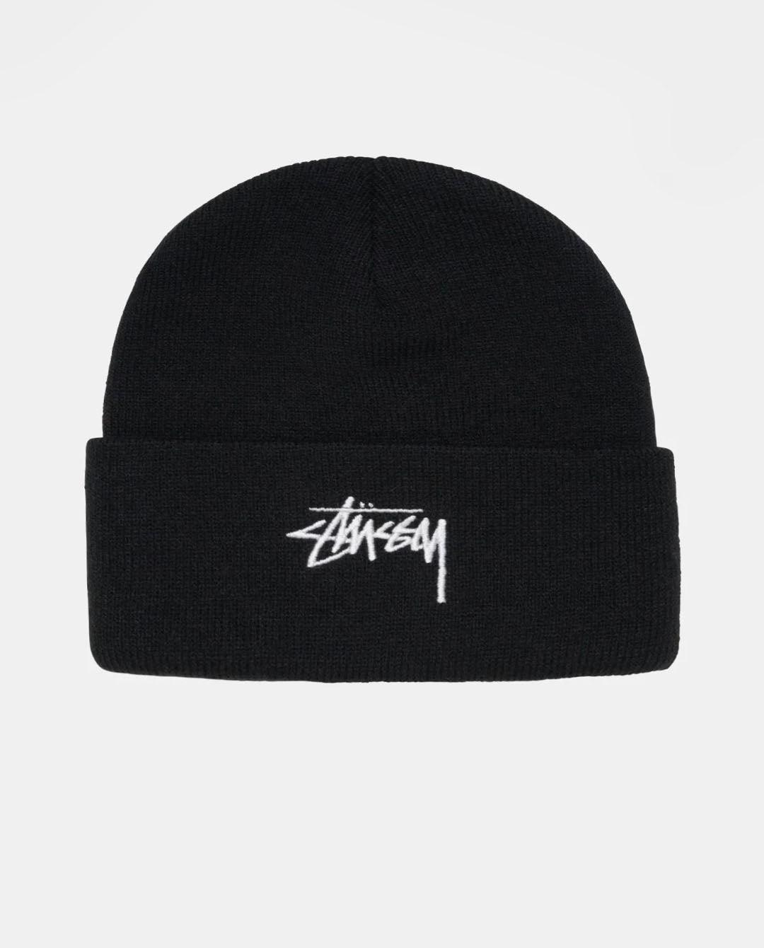 Stussy - Stock Cuff Beanie - Black Beanie Stussy   