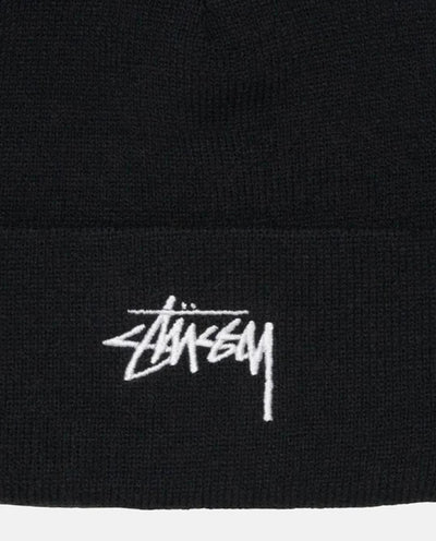 Stussy - Stock Cuff Beanie - Black Beanie Stussy   