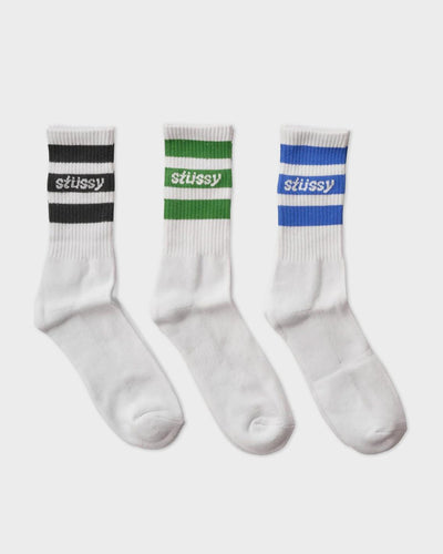 Stussy - Stock Stripe Sock 3PK - Multi Socks Stussy   