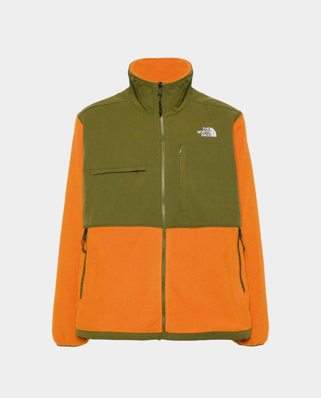 The North Face - Denali Ripstop Fleece Jacket - Desert Rust/Forest Olive Jackets The North Face   