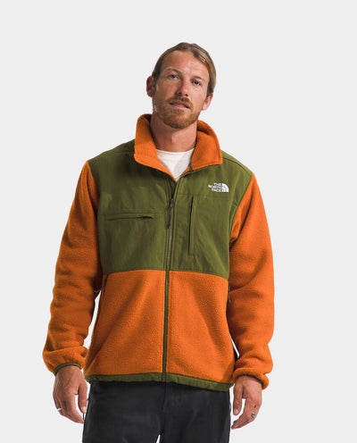 The North Face - Denali Ripstop Fleece Jacket - Desert Rust/Forest Olive Jackets The North Face   