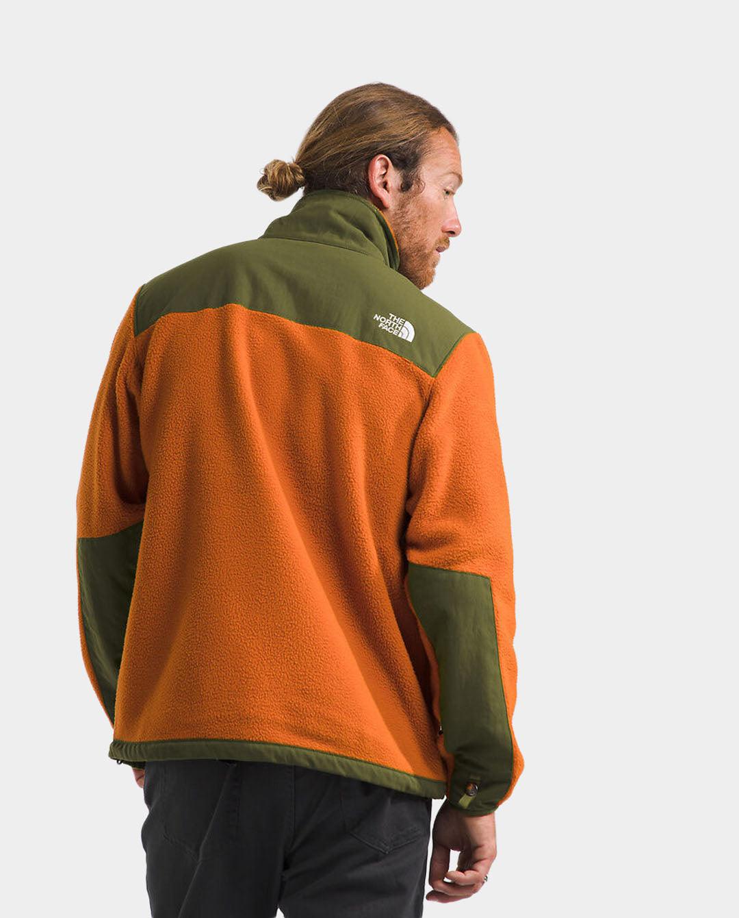 The North Face - Denali Ripstop Fleece Jacket - Desert Rust/Forest Olive Jackets The North Face   