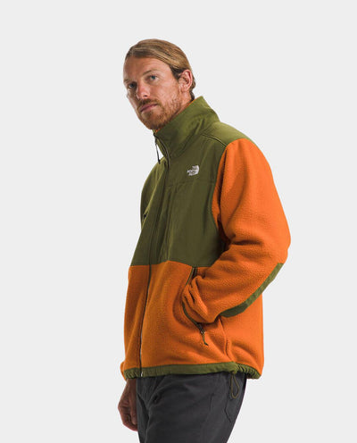 The North Face - Denali Ripstop Fleece Jacket - Desert Rust/Forest Olive Jackets The North Face   