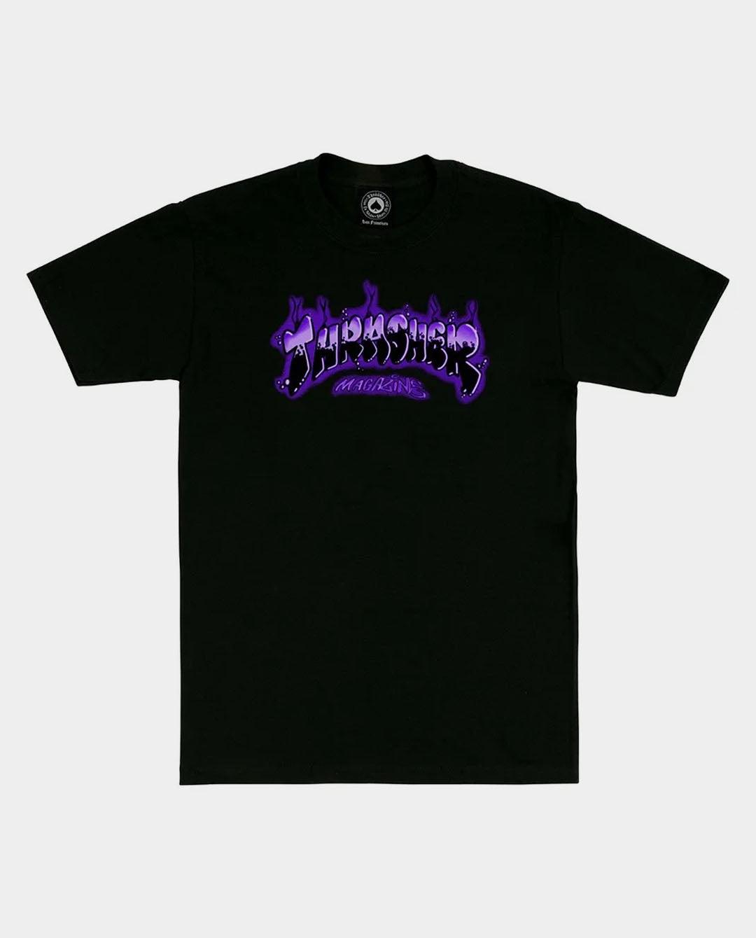 Thrasher - Airbrush T-Shirt - Black T-Shirts Thrasher   