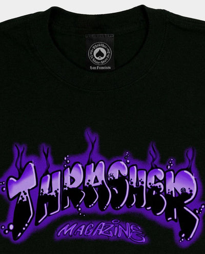 Thrasher - Airbrush T-Shirt - Black T-Shirts Thrasher   