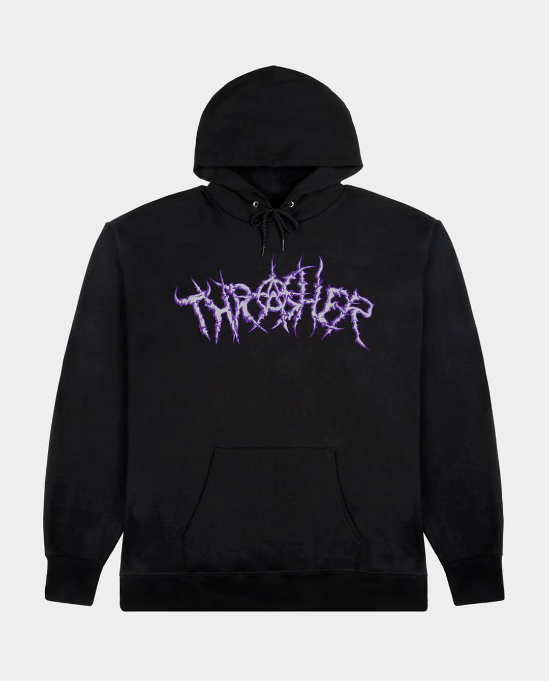 Thrasher - Thorns Hood - Black Hoodies Thrasher   