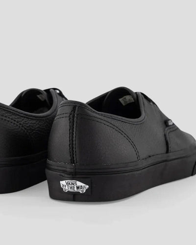 Vans - Authentic Leather - Black / Black Shoes Vans   