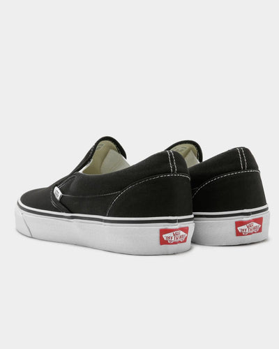 Vans - Classic Slip On - Black / White Shoes Vans   