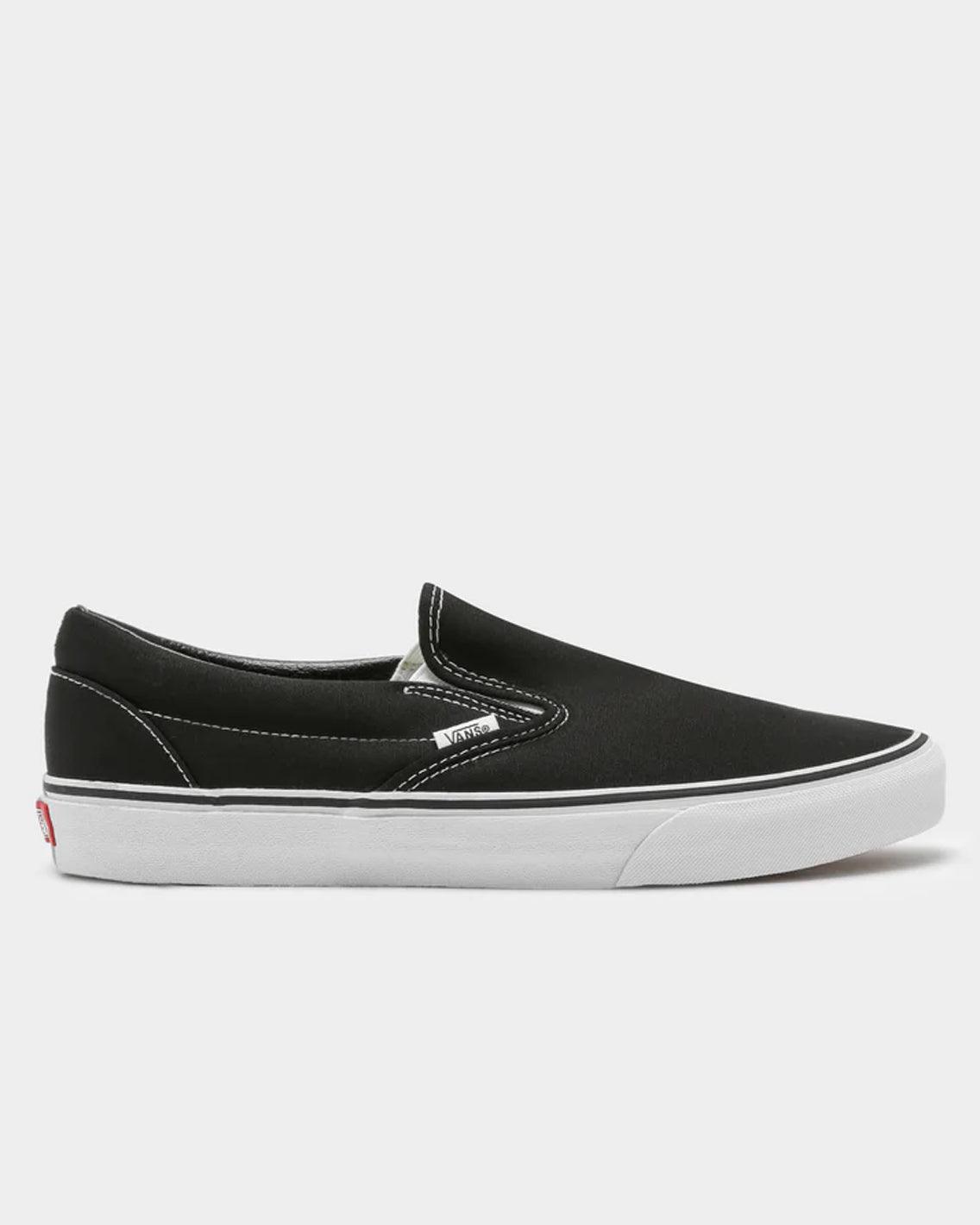 Vans - Classic Slip On - Black / White Shoes Vans   