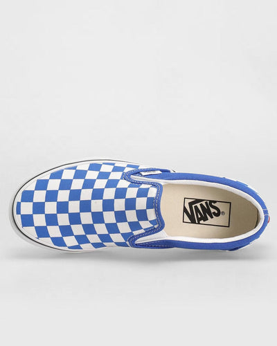 Vans - Classic Slip On Checkerboard - Dazzling Blue Shoes Vans   