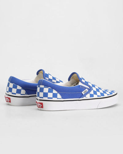 Vans - Classic Slip On Checkerboard - Dazzling Blue Shoes Vans   