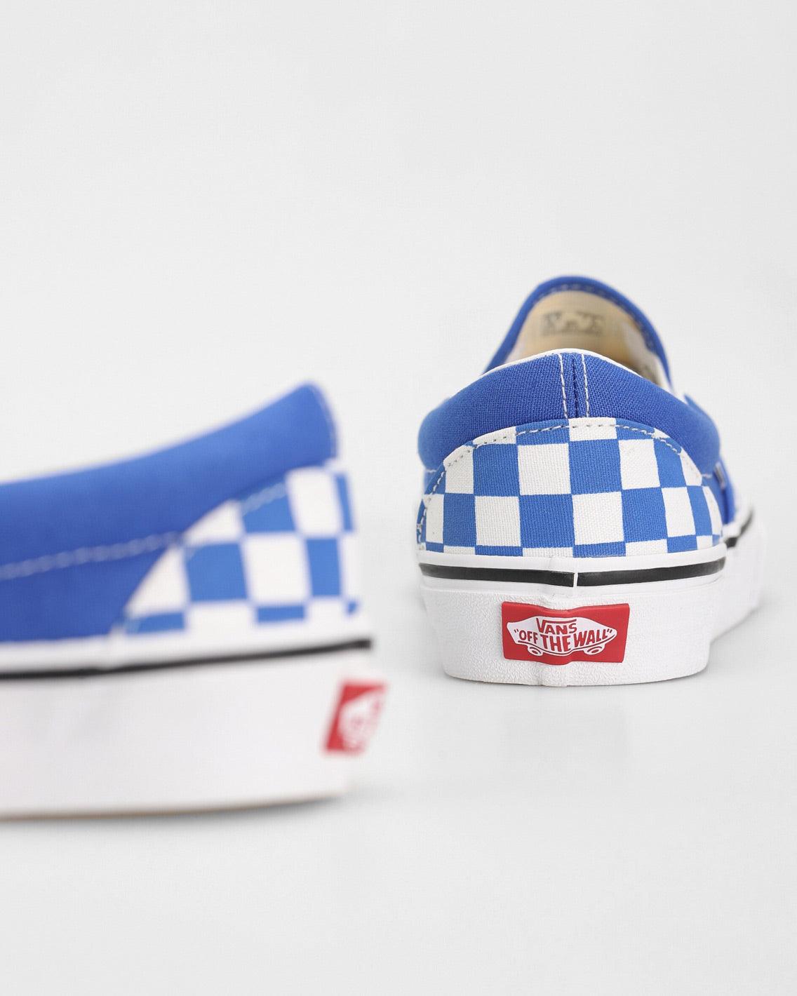 Vans - Classic Slip On Checkerboard - Dazzling Blue Shoes Vans   