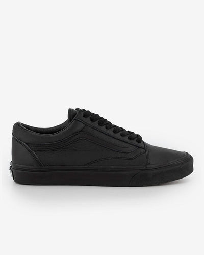 Vans - Old Skool Leather - Black / Black Shoes Vans   