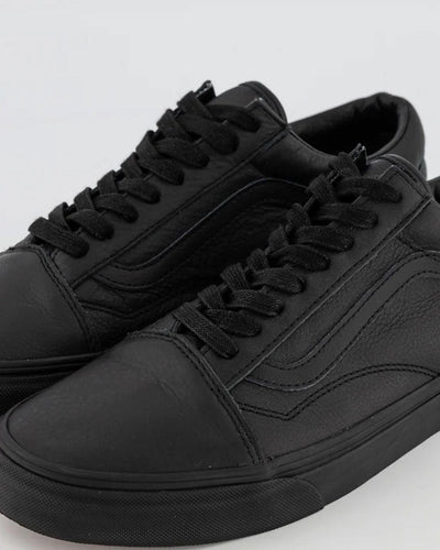 Vans - Old Skool Leather - Black / Black Shoes Vans   