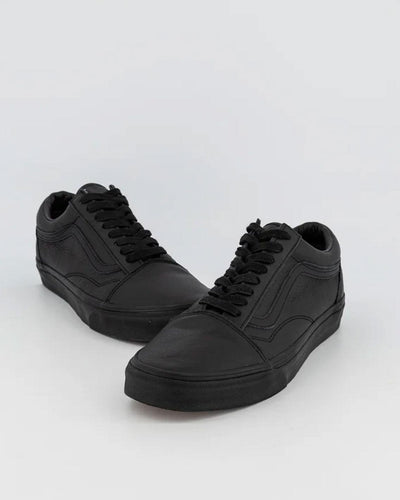 Vans - Old Skool Leather - Black / Black Shoes Vans   