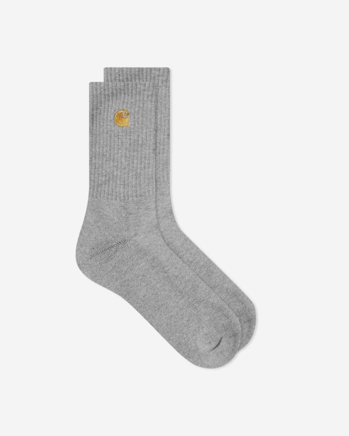 Carhartt - Chase Socks - Grey Heather / Gold Socks Carhartt   