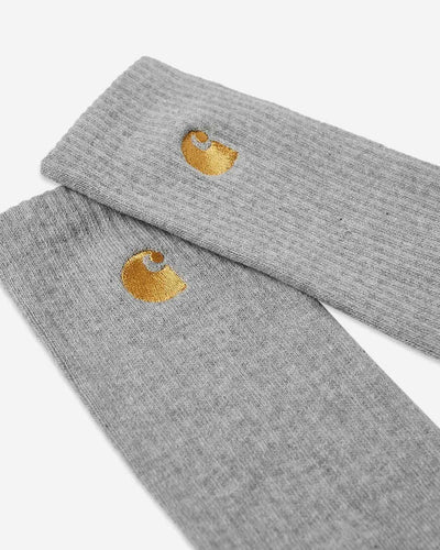 Carhartt - Chase Socks - Grey Heather / Gold Socks Carhartt   