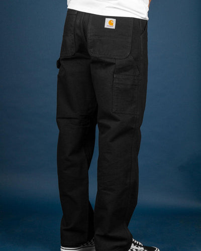 Carhartt WIP - Single Knee Pant - Black Rinsed Pants Carhartt