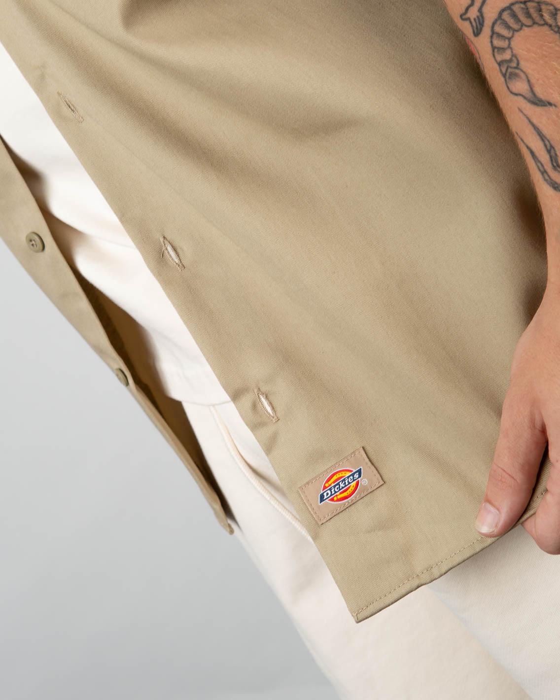 Dickies - Short Sleeve Work Shirt - Khaki Shirts Dickies   