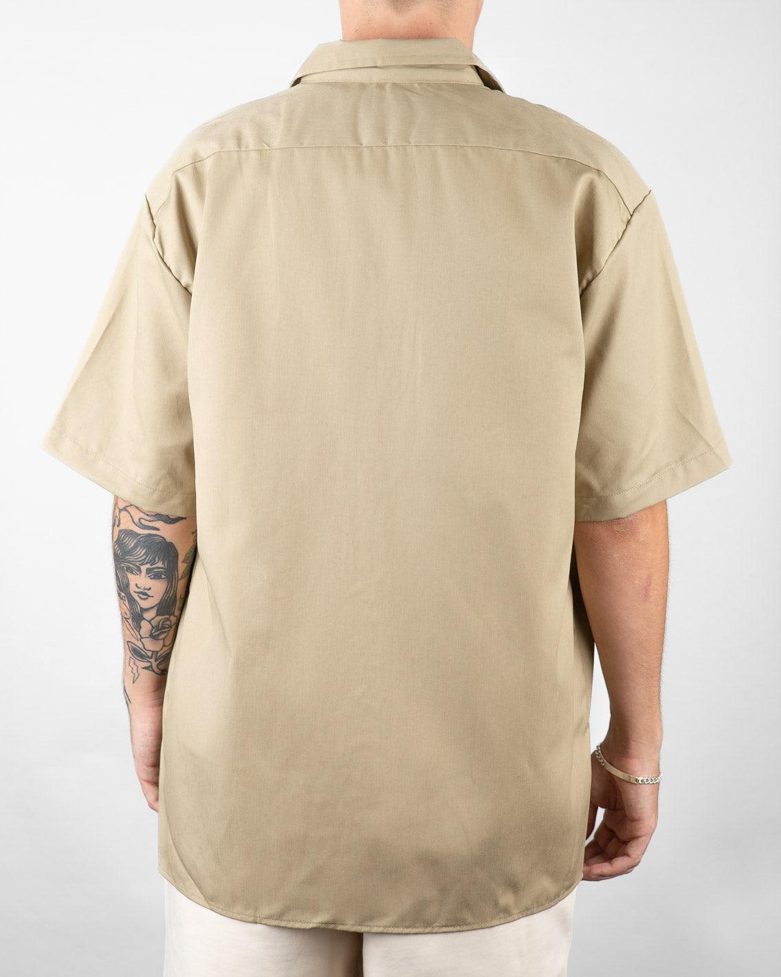 Dickies - Short Sleeve Work Shirt - Khaki Shirts Dickies   