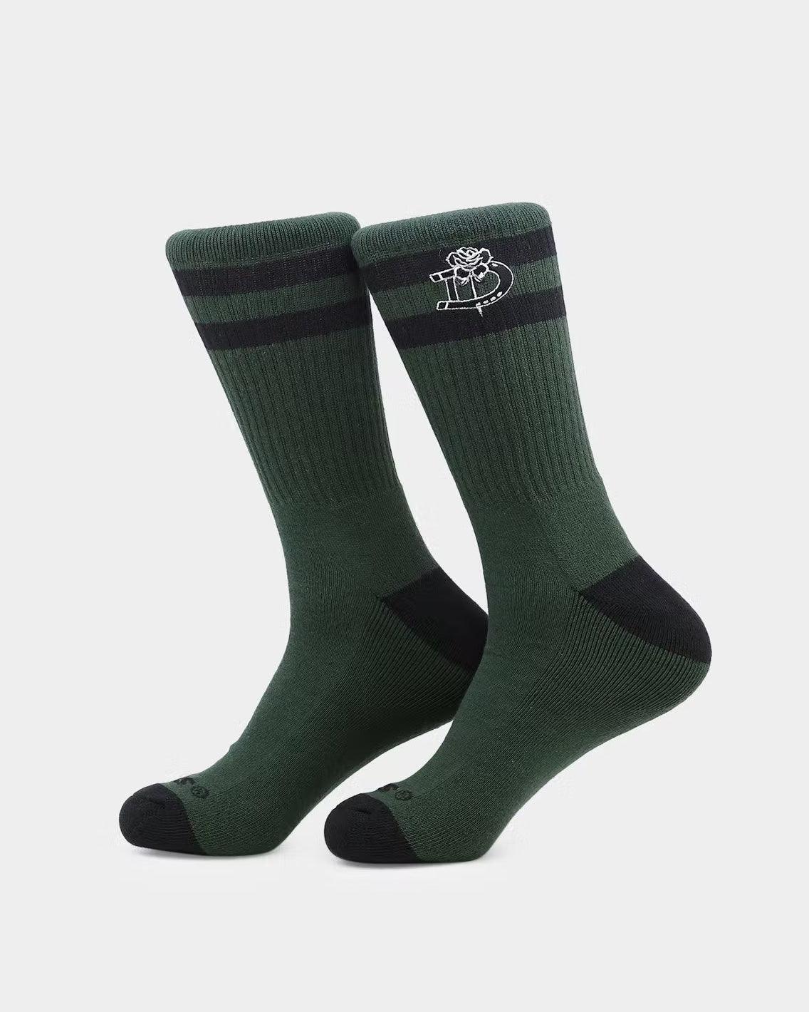 Dickies - Wired Sock 3 Pack - Black / White / Green Socks Dickies   