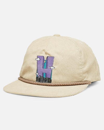 HUF - City H Corduroy Snapback Hat - Natural Hats HUF   