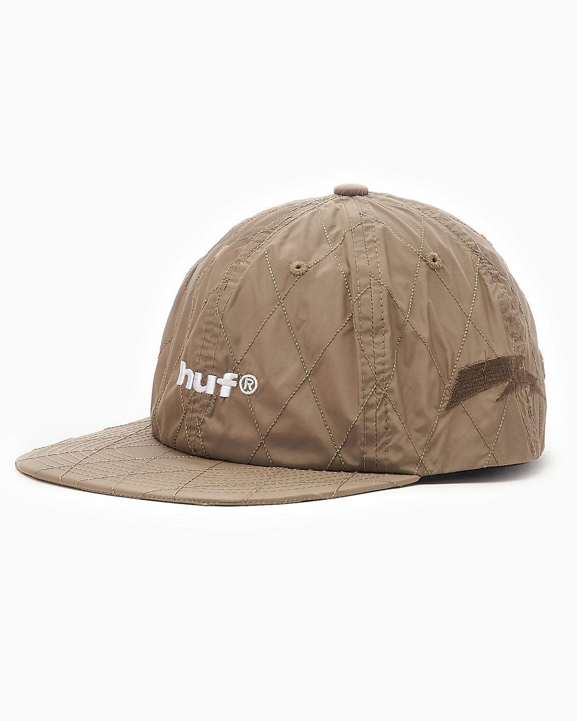HUF - Lightning Quilted 6 Panel Hat - Tan Hats HUF   