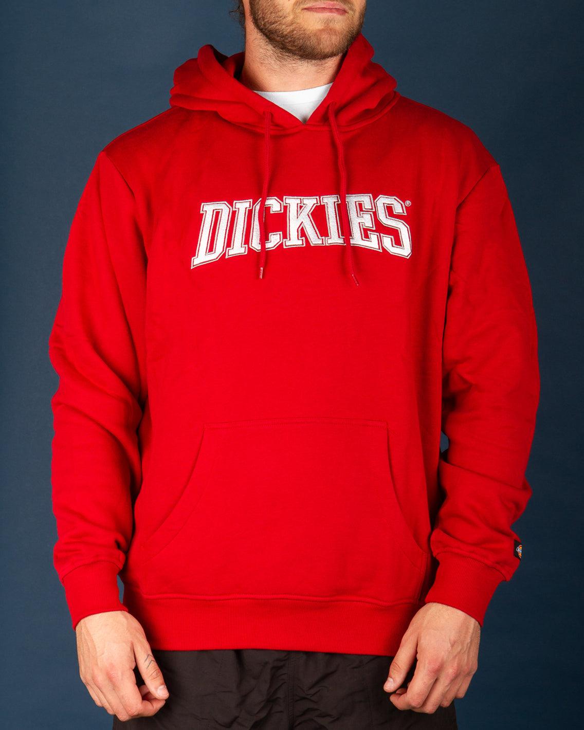 Pennellville Pop Over Hoody - English Red Hoodies Dickies   