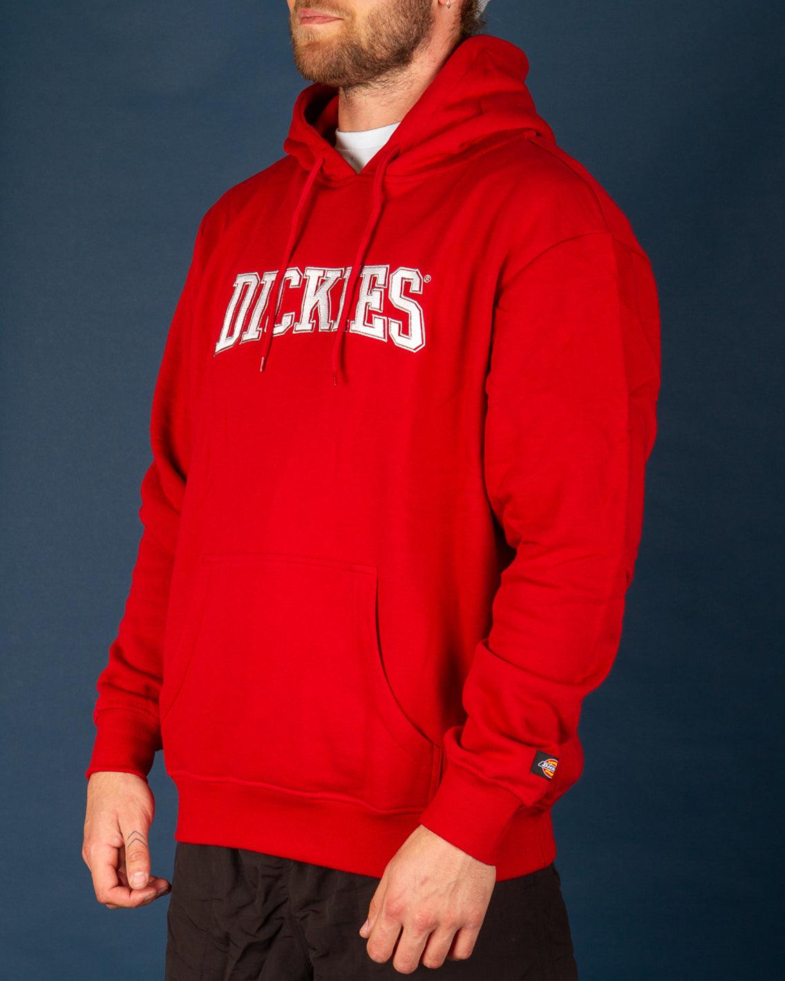 Pennellville Pop Over Hoody - English Red Hoodies Dickies   