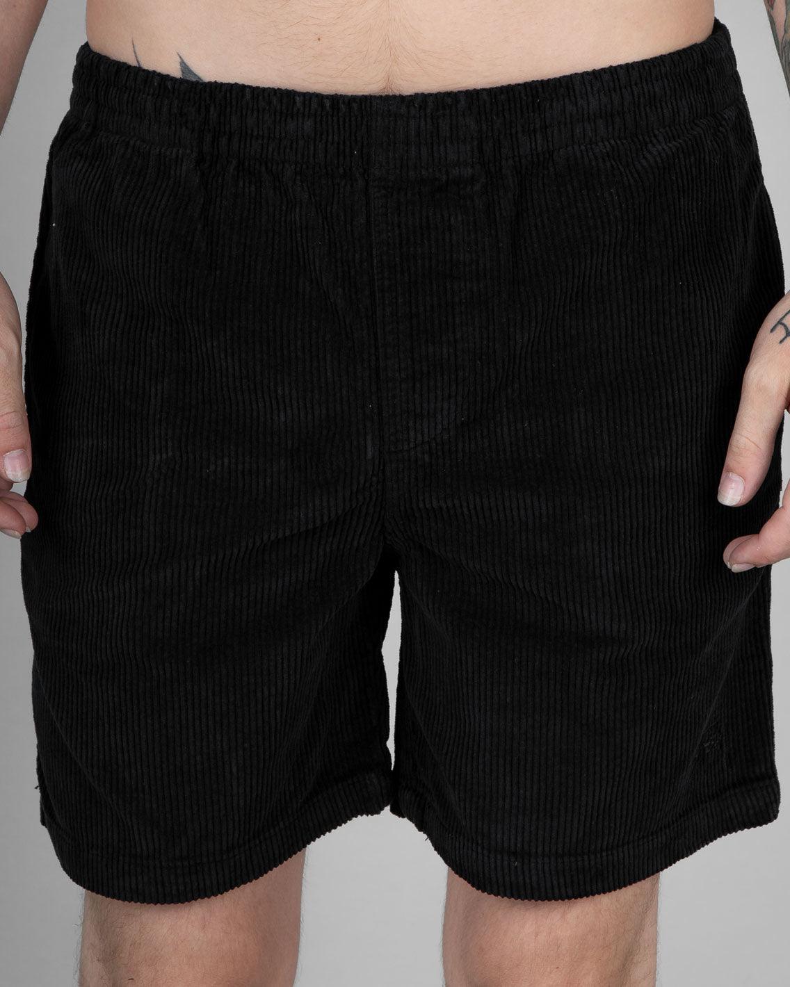 Stussy - Wide Wale Cord Beachshort - Black Shorts Stussy   