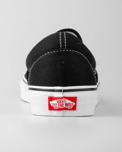 Vans - Classic Slip On - Black / White Shoes Vans   