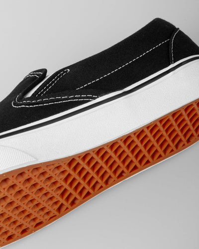 Vans - Classic Slip On - Black / White Shoes Vans   